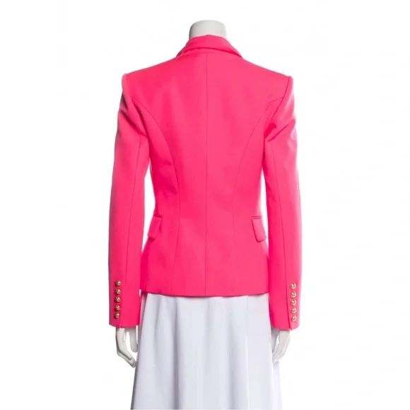 BALMAIN Double-Breasted Grain De Poudre Wool Blazer - Picture 12 of 12